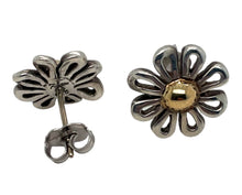 Load image into Gallery viewer, Estate Tiffany & Co. 18K Gold and Sterling Silver Paloma Picasso Flower Earrings