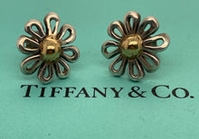 Load image into Gallery viewer, Estate Tiffany &amp; Co. 18K Gold and Sterling Silver Paloma Picasso Flower Earrings
