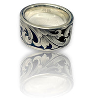 Load image into Gallery viewer, Hand Engraved Silver Band
