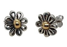 Load image into Gallery viewer, Estate Tiffany &amp; Co. 18K Gold and Sterling Silver Paloma Picasso Flower Earrings
